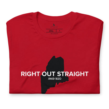 Maine Right Out Straight 1820 t-shirt